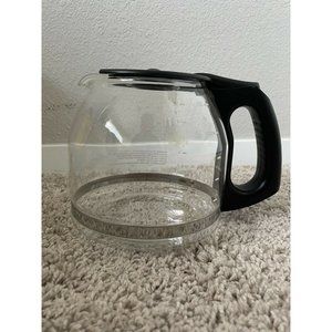 Mr. Coffee PLD12-NP Replacement Glass Carafe/Decanter, Black, 12-Cup